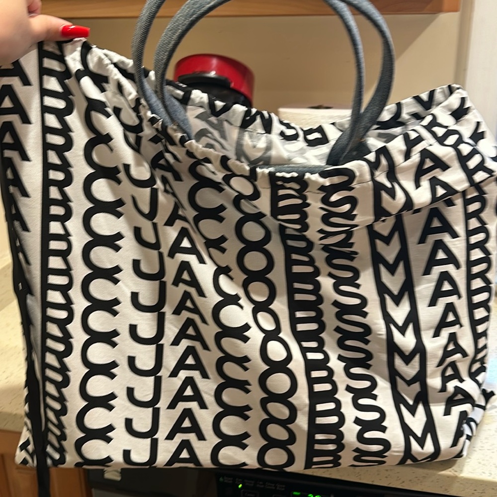 FUTURA X MARC JACOBS DENIM LARGE TOTE BAG
